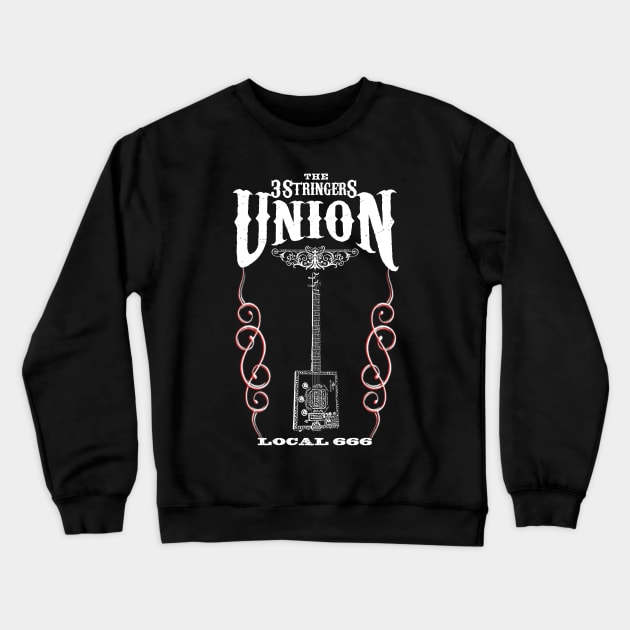 Cigar Box Guitar Crewneck Sweatshirt by HellwoodOutfitters